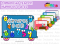 Camioncito TEACCH Números 0 al 10
