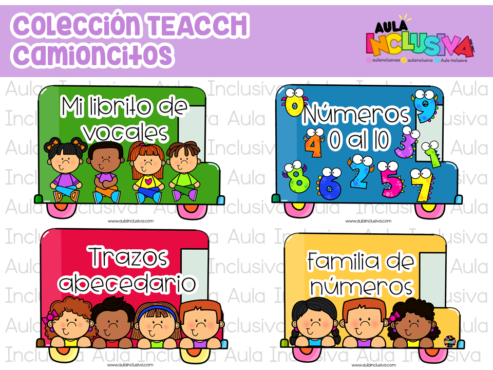 Colección Camioncitos TEACCH