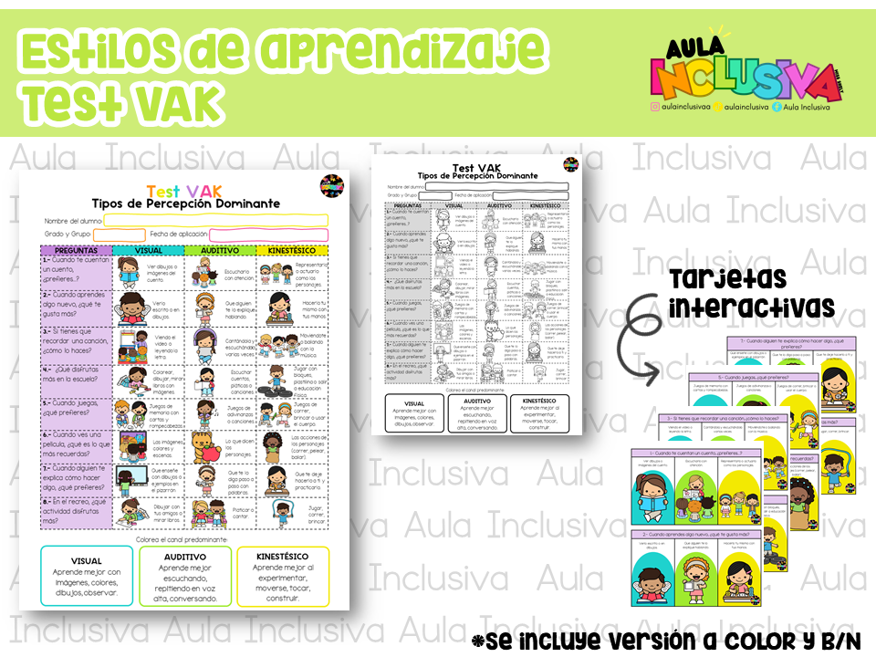 Test VAK - Estilos de Aprendizaje