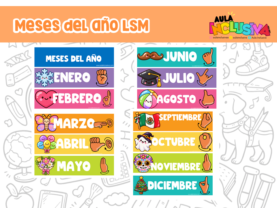Meses del año LSM