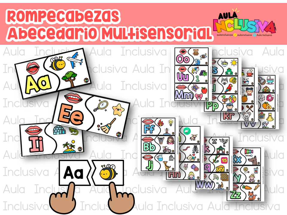 Rompecabezas Abecedario Multisensorial