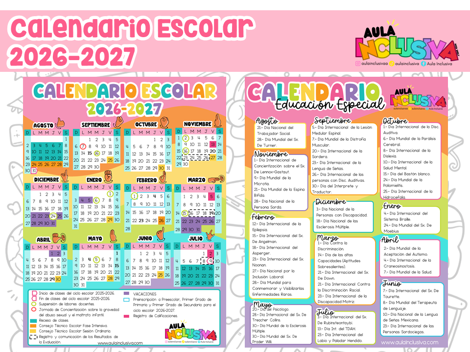 Calendario Escolar 26-27 1 página
