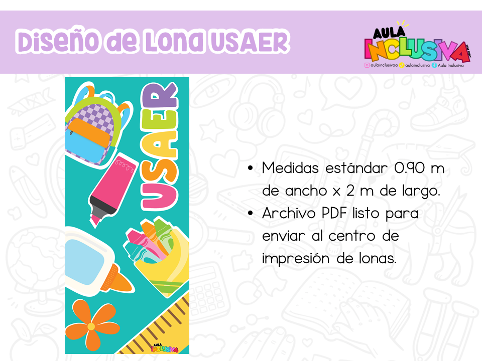 Diseño de Lona Útiles
