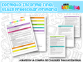 Formato Informe Final USAER Preescolar/Primaria