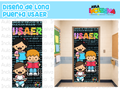Diseño de Lona Puerta Braille y LSM USAER