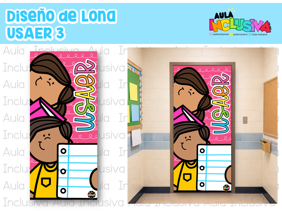Diseño Lona Puerta USAER 3