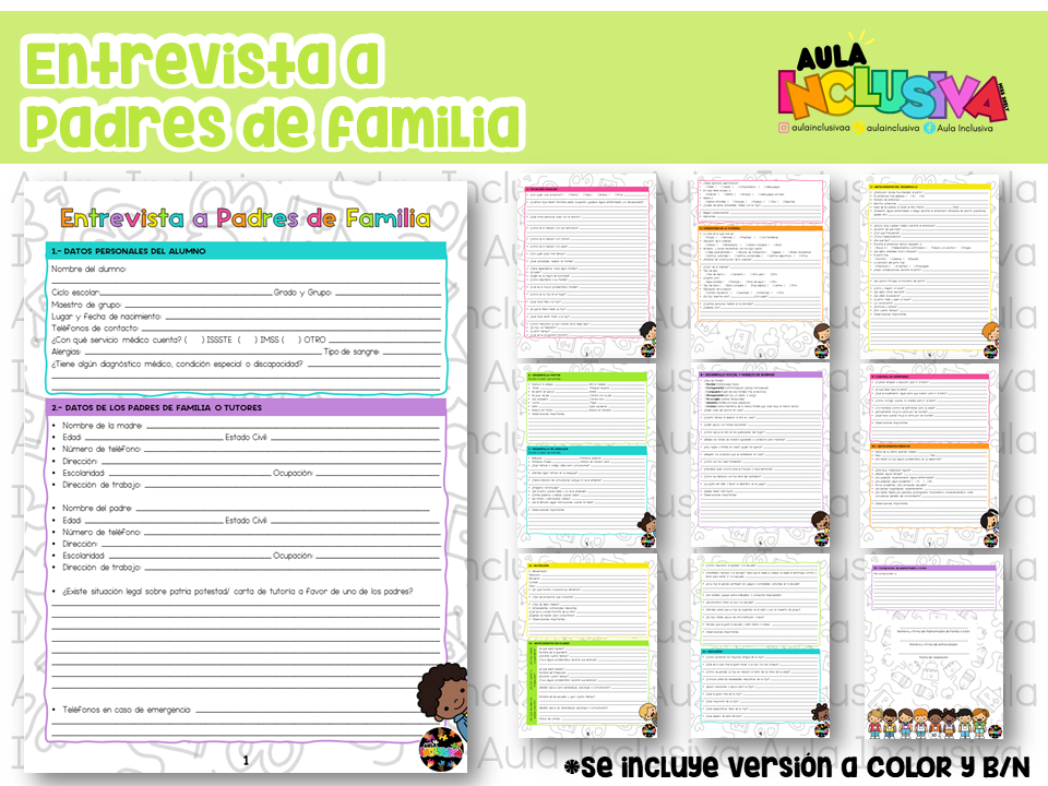 Formato Entrevista a Padres de Familia
