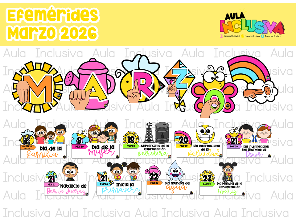 Efemérides Marzo 2026