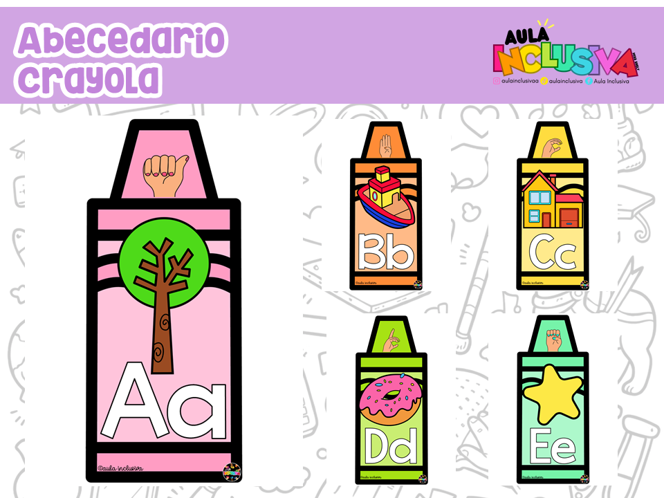 Abecedario Inclusivo Crayola