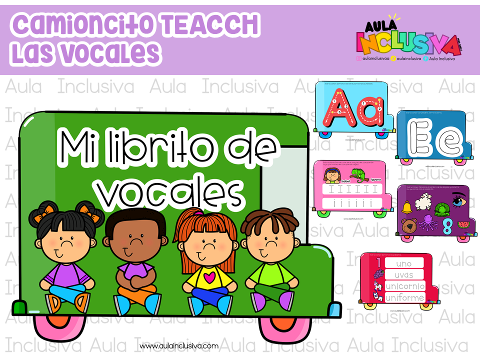 Camioncito TEACCH Las vocales
